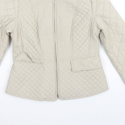 Per Una Women’s Beige UK 12 Shower Resistant Quilted Jacket