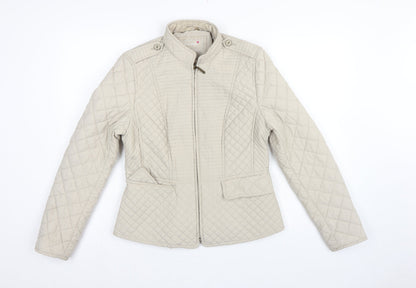 Per Una Women’s Beige UK 12 Shower Resistant Quilted Jacket