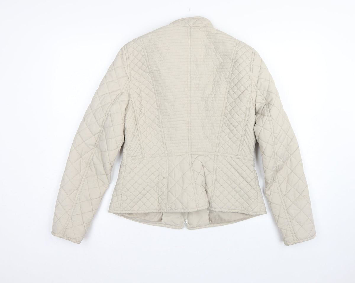 Per Una Women’s Beige UK 12 Shower Resistant Quilted Jacket