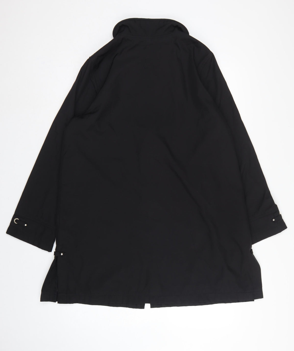 Dash Women Black UK 14 Mid-Length Basic Jacket Full Zip