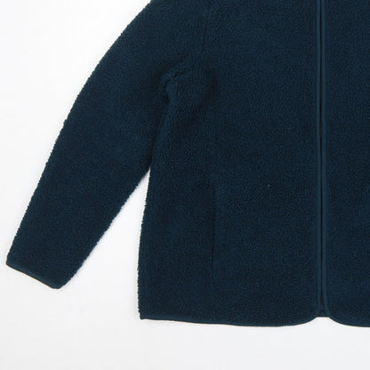 Bonmarché Women Blue Size 16 Fleece Full Zip Jacket Pockets