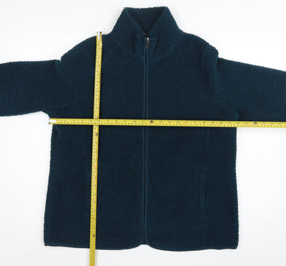 Bonmarché Women Blue Size 16 Fleece Full Zip Jacket Pockets