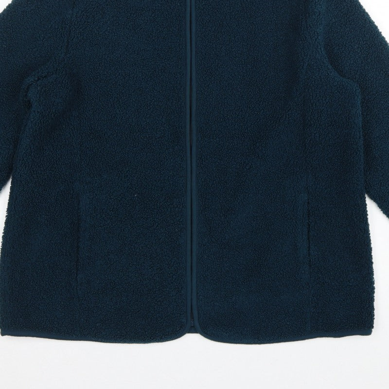 Bonmarché Women Blue Size 16 Fleece Full Zip Jacket Pockets