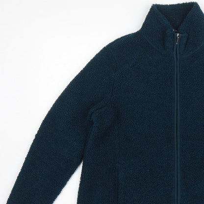 Bonmarché Women Blue Size 16 Fleece Full Zip Jacket Pockets
