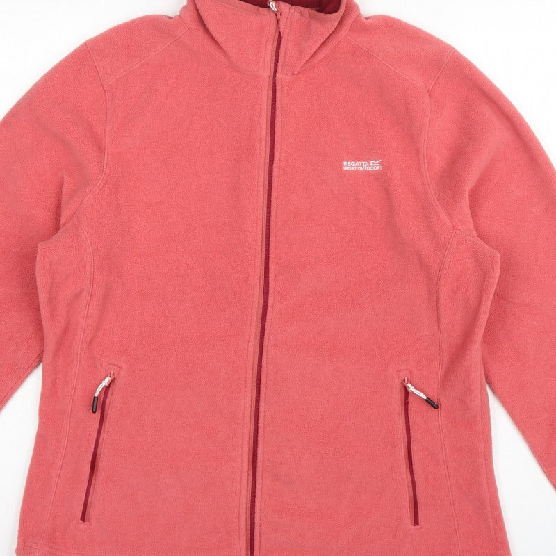 Regatta Women's Pink UK 18 Basic Full Zip Fleece Jacket