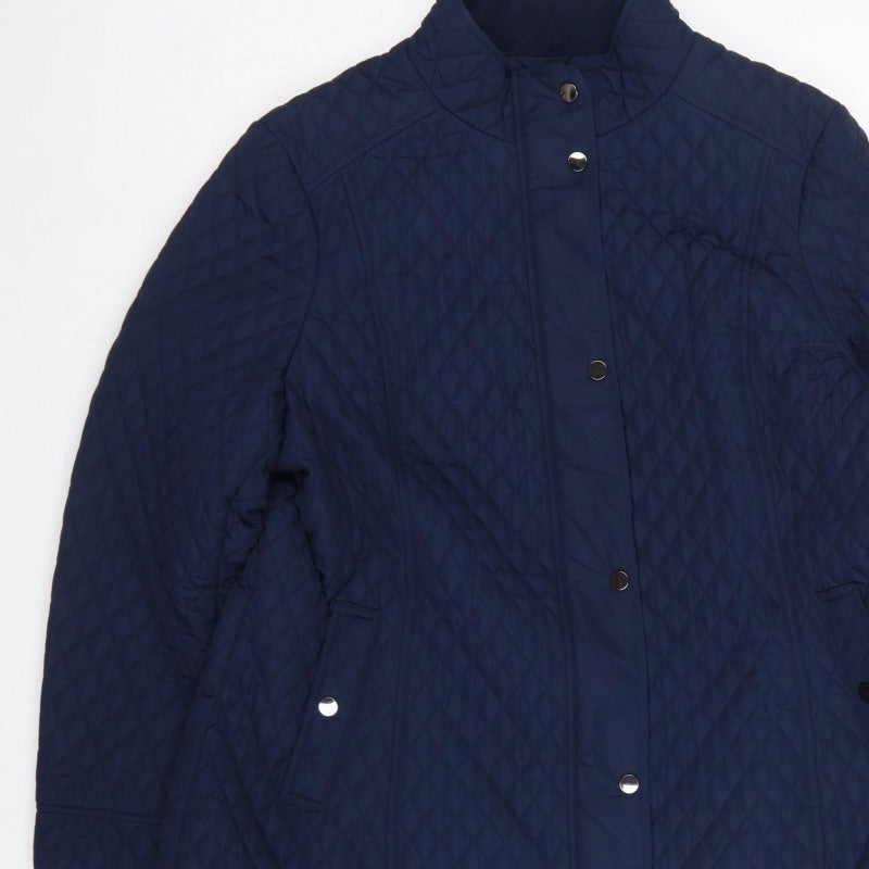 Marks and Spencer Women Blue UK 20 Classic Quilted Padded Jacket