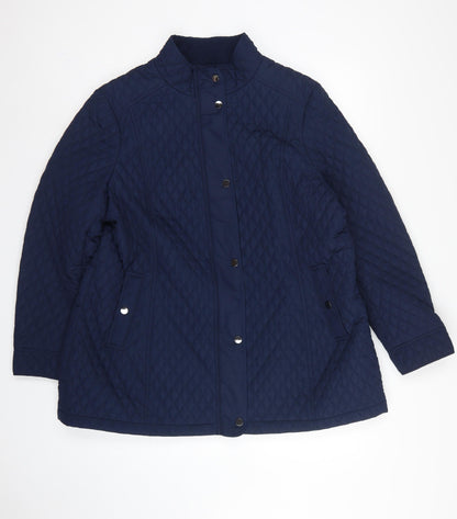 Marks and Spencer Women Blue UK 20 Classic Quilted Padded Jacket