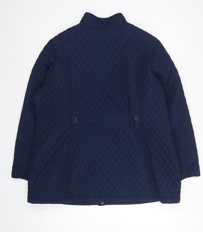 Marks and Spencer Women Blue UK 20 Classic Quilted Padded Jacket