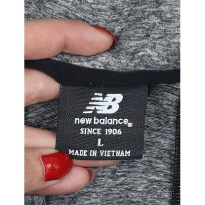 New Balance Men’s Grey L Quilted 1/2 Zip High Neck Sweatshirt