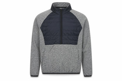 New Balance Men’s Grey L Quilted 1/2 Zip High Neck Sweatshirt