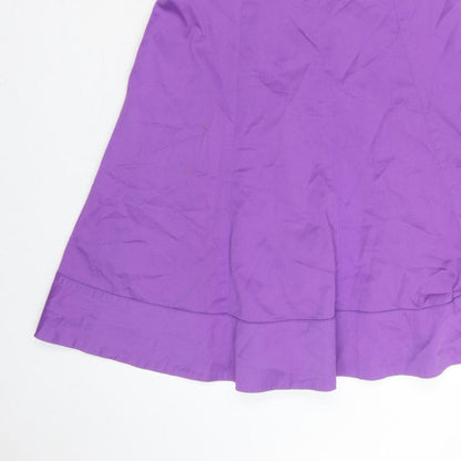 Coast Women Purple UK 12 Fit & Flare Knee Length Sleeveless Dress
