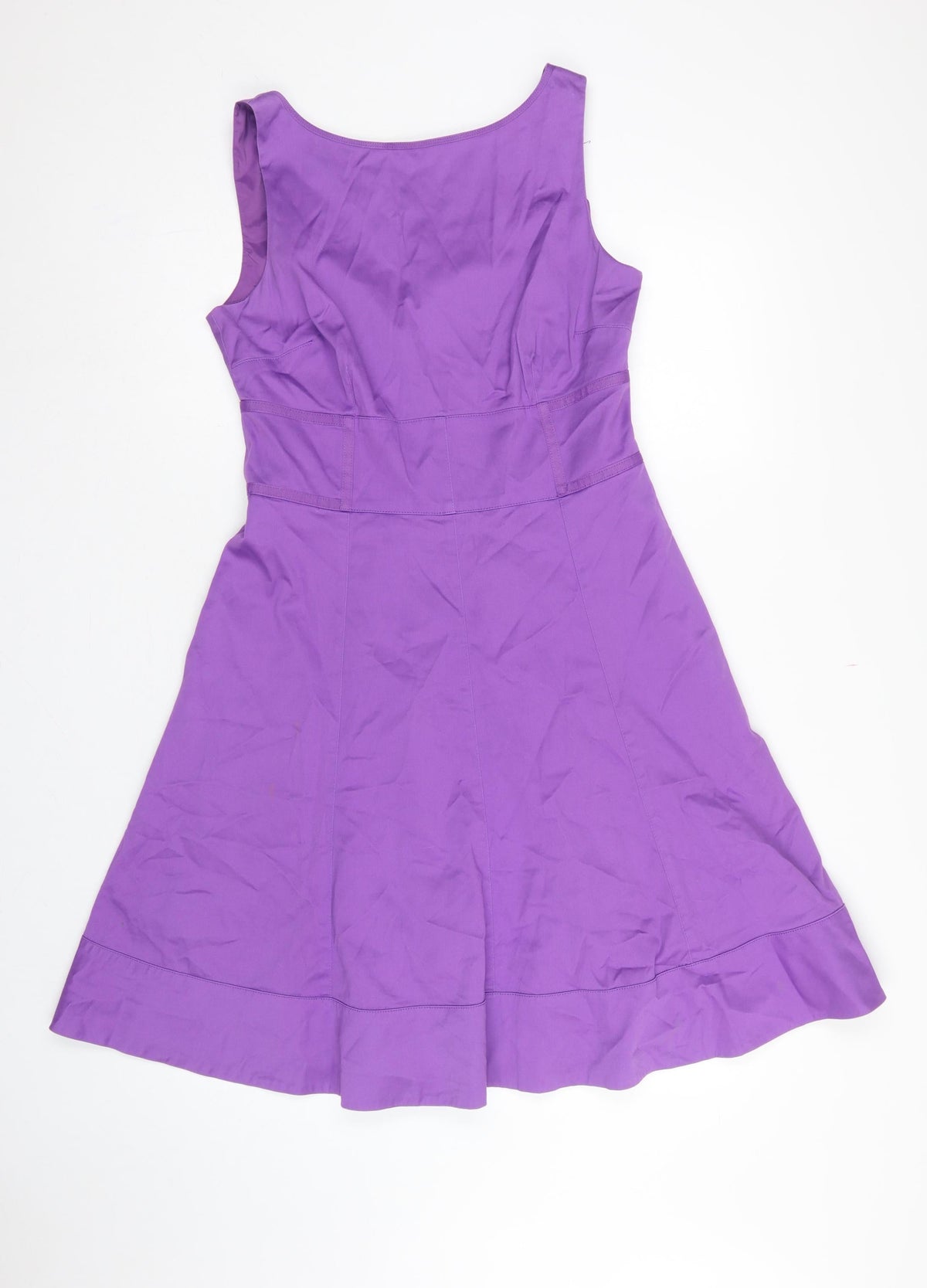 Coast Women Purple UK 12 Fit & Flare Knee Length Sleeveless Dress