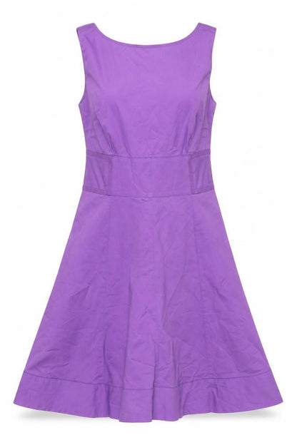 Coast Women Purple UK 12 Fit & Flare Knee Length Sleeveless Dress