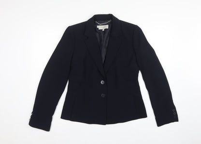 Hobbs Women’s Navy Blue UK 12 Tailored Two Button Blazer Jacket