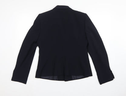 Hobbs Women’s Navy Blue UK 12 Tailored Two Button Blazer Jacket