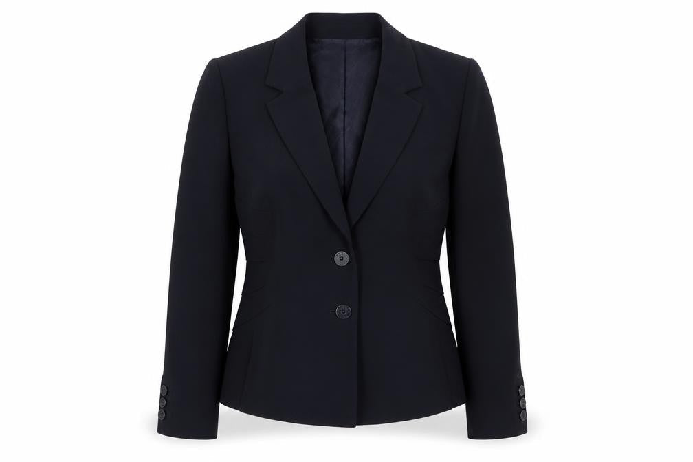 Hobbs Women’s Navy Blue UK 12 Tailored Two Button Blazer Jacket