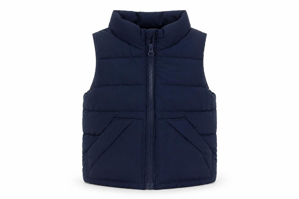 Baby Gap Unisex Baby Blue 18-24 Months Puffer Waistcoat Gilet Padded