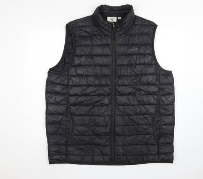 TOG24 Men’s Black 2XL Quilted Puffer Bodywarmer Outdoor Gilet