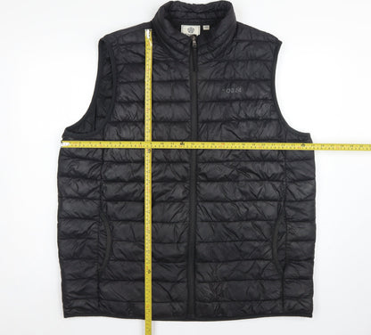 TOG24 Men’s Black 2XL Quilted Puffer Bodywarmer Outdoor Gilet