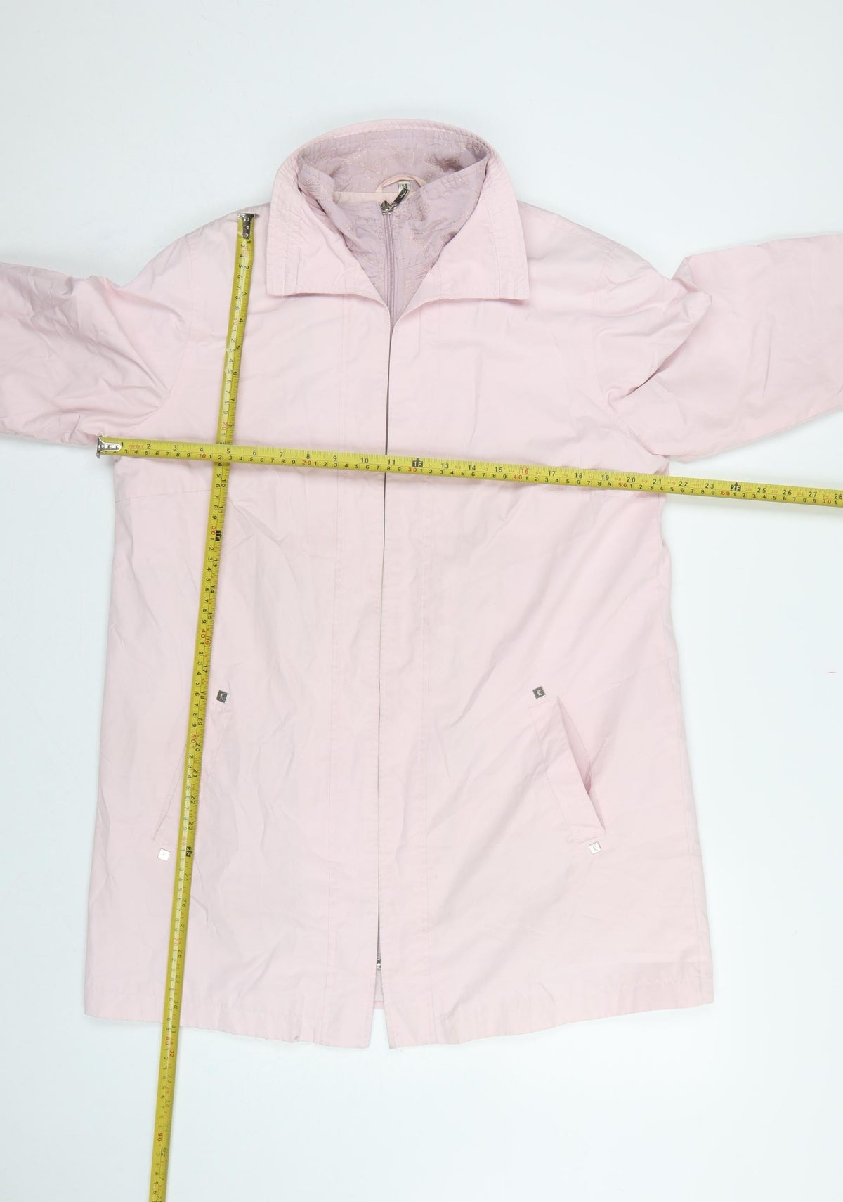 Klass Collection Women Pink Size 14 Mid-Length Zip Jacket