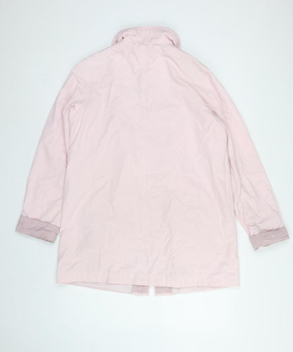 Klass Collection Women Pink Size 14 Mid-Length Zip Jacket
