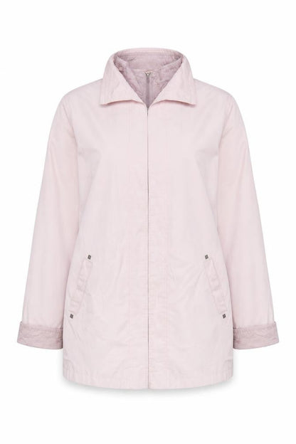 Klass Collection Women Pink Size 14 Mid-Length Zip Jacket
