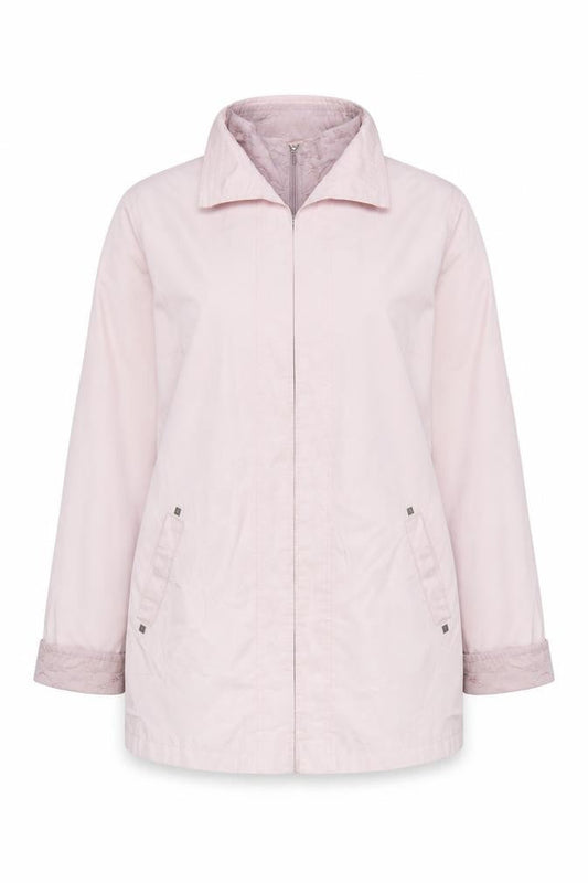 Klass Collection Women Pink Size 14 Mid-Length Zip Jacket