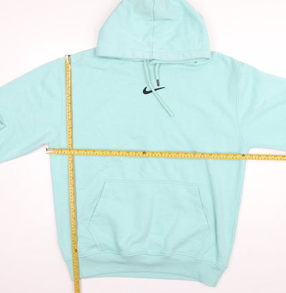 Nike Men’s Mint Green 2XL Pullover Hoodie Logo Cotton Pocket Sports