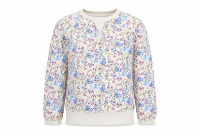FatFace Girls Multicoloured Floral Sweatshirt 8-9 Years Pullover Crew Neck