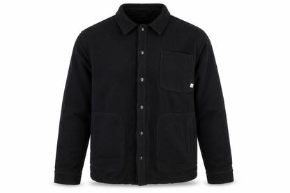 Passenger Mens Black XL Fleece Lined Button Jacket Outdoor