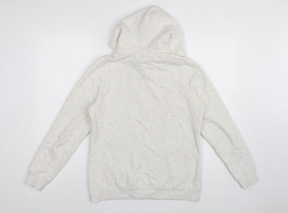 TOG24 Women’s Ivory Speckle Hoodie UK 10 Pullover Logo Pocket