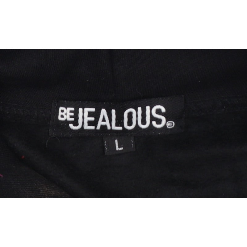 Be Jealous Girls Black L Pullover Christmas Elf Graphic Hoodie