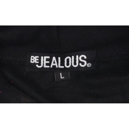 Be Jealous Girls Black L Pullover Christmas Elf Graphic Hoodie