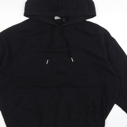 ASOS Design Men's Black L Pullover Hoodie Colourful Floral Graphic Print
