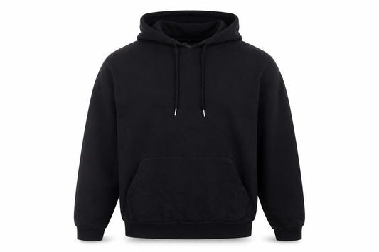Front view of ASOS Design Men's Black L Pullover Hoodie Colourful Floral Graphic Print