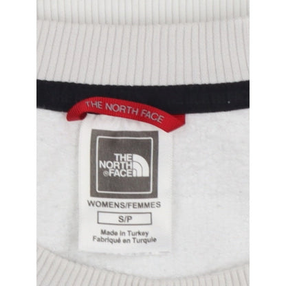 The North Face Women White S Pullover Sweatshirt Logo Colourblock Fleece
