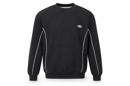 Umbro Men’s Black L Pullover Fleece Sweatshirt Logo Football