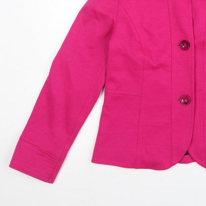 Olsen Women’s Pink UK 16 Tailored Lined 3 Button Blazer Jacket