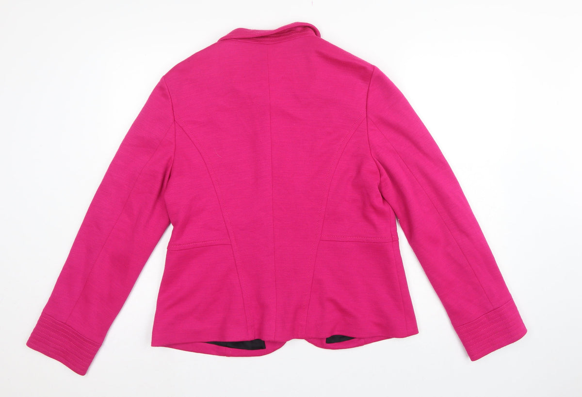 Olsen Women’s Pink UK 16 Tailored Lined 3 Button Blazer Jacket