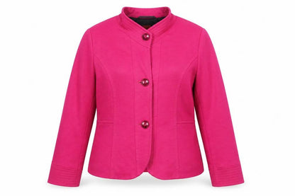 Olsen Women’s Pink UK 16 Tailored Lined 3 Button Blazer Jacket