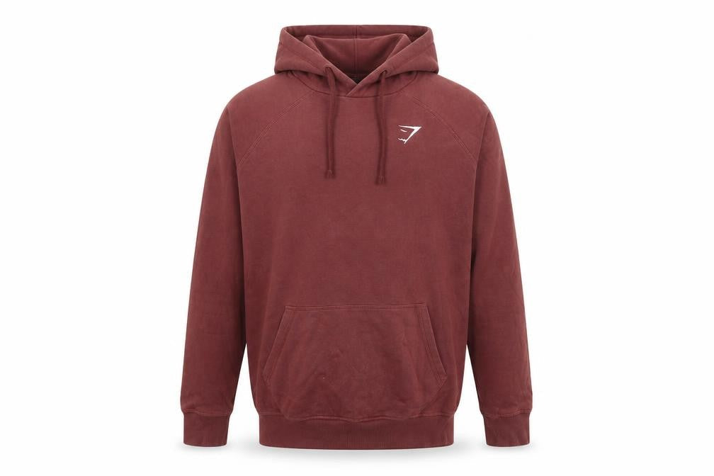 Gymshark Men’s Red S Pullover Hoodie Logo Gym Training