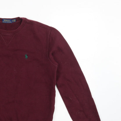 Polo Ralph Lauren Men’s Red XS Classic Logo Crew Neck Pullover Sweatshirt