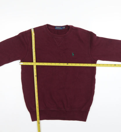 Polo Ralph Lauren Men’s Red XS Classic Logo Crew Neck Pullover Sweatshirt