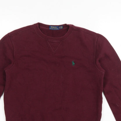 Polo Ralph Lauren Men’s Red XS Classic Logo Crew Neck Pullover Sweatshirt