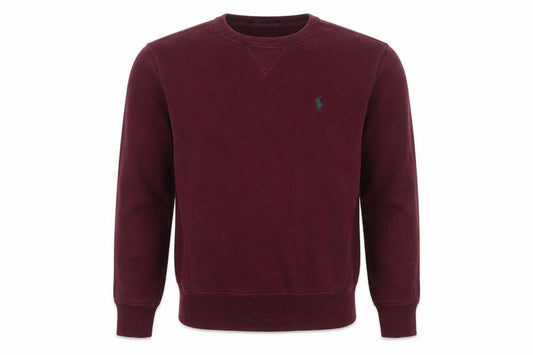 Front view of Polo Ralph Lauren Men’s Red XS Classic Logo Crew Neck Pullover Sweatshirt