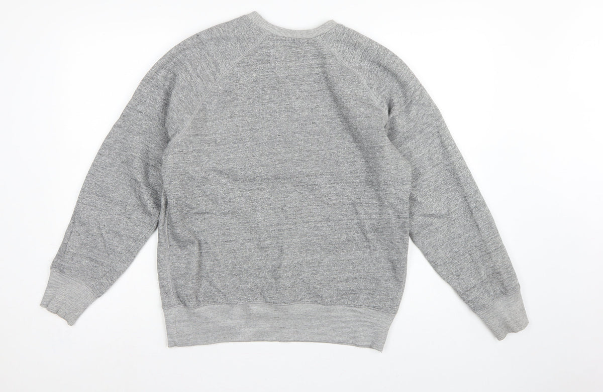 Duffer St George Men’s Grey S London Academy Graphic Crew Sweatshirt