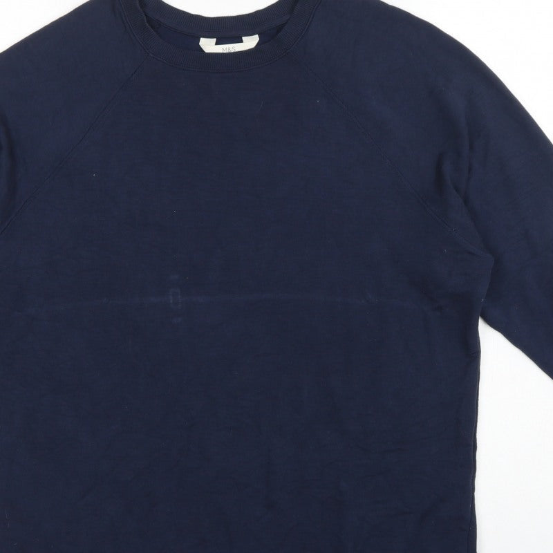 Marks and Spencer Women’s Navy Small Pullover Crew Neck Sweatshirt