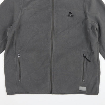 Ozark Trail Men’s Grey XL Fleece Jacket Full Zip Outdoor