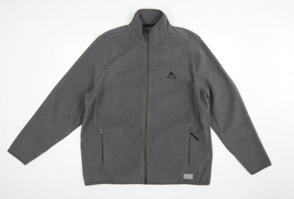 Ozark Trail Men’s Grey XL Fleece Jacket Full Zip Outdoor
