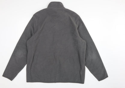 Ozark Trail Men’s Grey XL Fleece Jacket Full Zip Outdoor